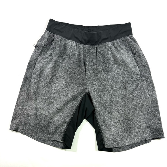 Lululemon T.H.E. Short Linerless 9" Black Grey Print - Picture 1 of 6